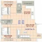 floorPlan of L Rigved Aavkar Heights