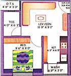 floorPlan of Sri Krishna Sanidhya Apartment 4