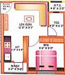 floorPlan of Sri Krishna Sanidhya Apartment 4
