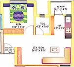 floorPlan of Sri Krishna Sanidhya Apartment 4