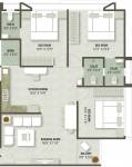 floorPlan of Altair Baagban Elite Block H I And J K