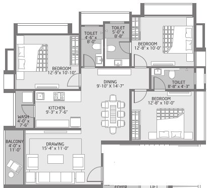 floorPlan of Shraddha Soch