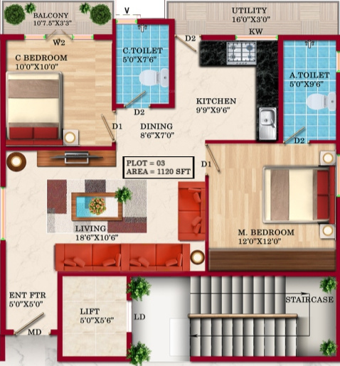 floorPlan of Konark Adithya Arena