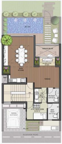  sports-villas Floor Plan Terrace Floor Plan