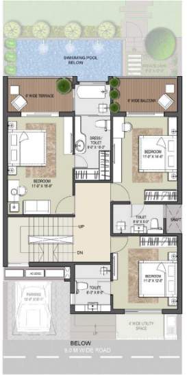  sports villas Floor Plan First Floor Plan