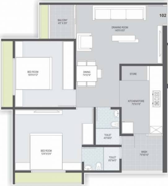 floorPlan of Dharti Kesar Hill