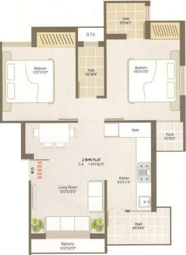 floorPlan of Amitbhai D Shreenathji Palace Phase 1