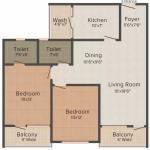 floorPlan of Ashapurna Enclave Platinum Apartments