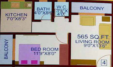 floorPlan of Gurudatt Chandrabhaga Residency