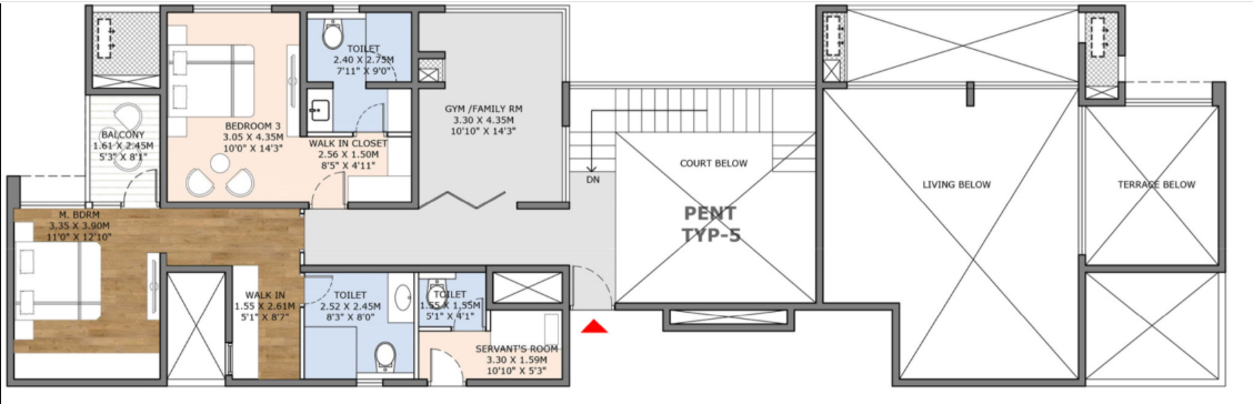 bvl statura Floor Plan Lower Level Duplex Plan