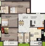 floorPlan of The Nest Gaura