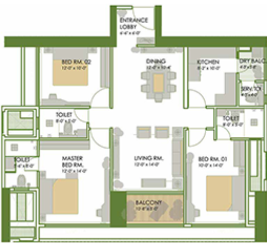  bluegrass-residences-tower-ii Floor Plan Floor Plan