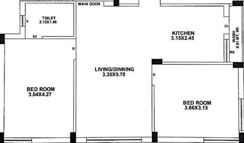 floorPlan of Rudra Radhika Avenue