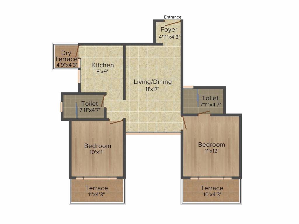  kolte patil three jweles Floor Plan Floor Plan