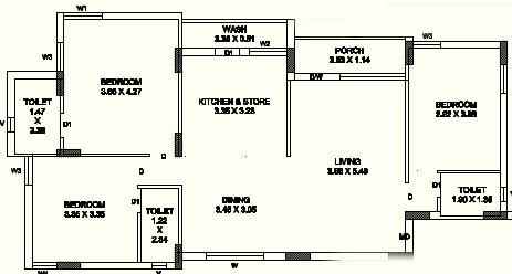 floorPlan of Coral Copper Sand I Unit B