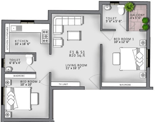 floorPlan of Darshit Rudraksha Apartment