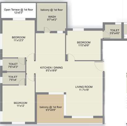 floorPlan of Earth Silver Wood