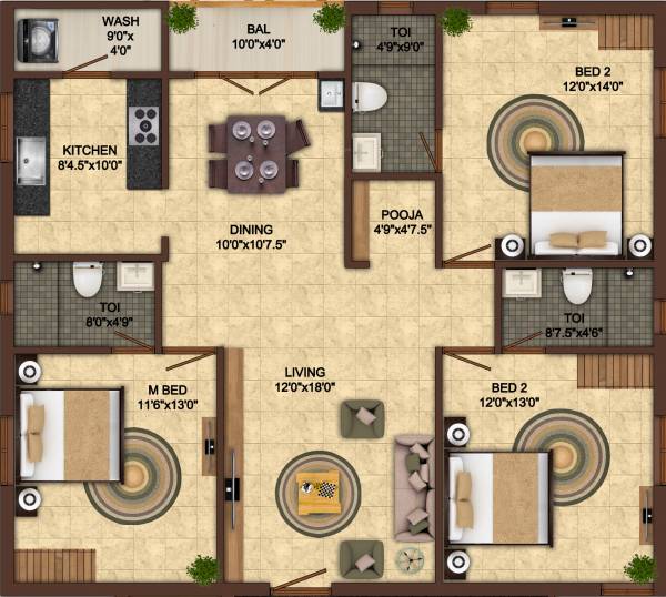 floorPlan of India Kurinji Orchard