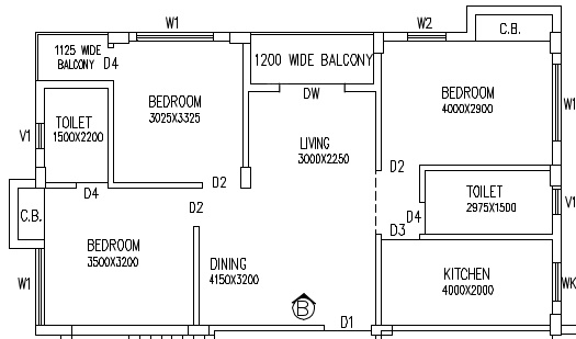 floorPlan of Shree Shyam Tower