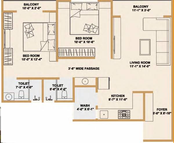 floorPlan of Vakratund Palms
