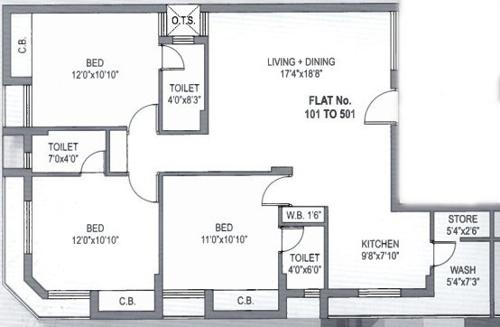 floorPlan of Nanjibhai Thoriya Opec Villa