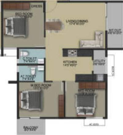  skysupreme Floor Plan Floor Plan
