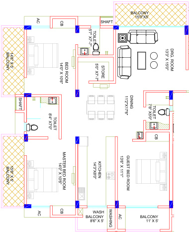 floorPlan of Sanchi Gloria