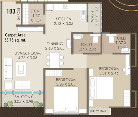 floorPlan of Siddhi Satyam Nirvana