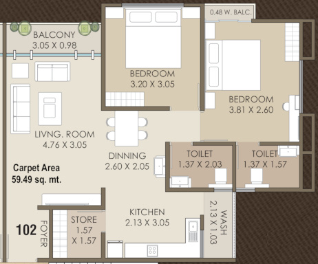 floorPlan of Siddhi Satyam Nirvana