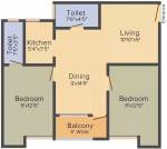 floorPlan of Joy Baba Lokenath JK Garden Phase 3