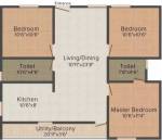 floorPlan of Ashirwaadh Sai Ashirwaadh Paradise Block 3