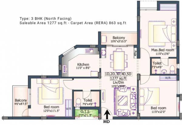 floorPlan of Marutham Apoorva