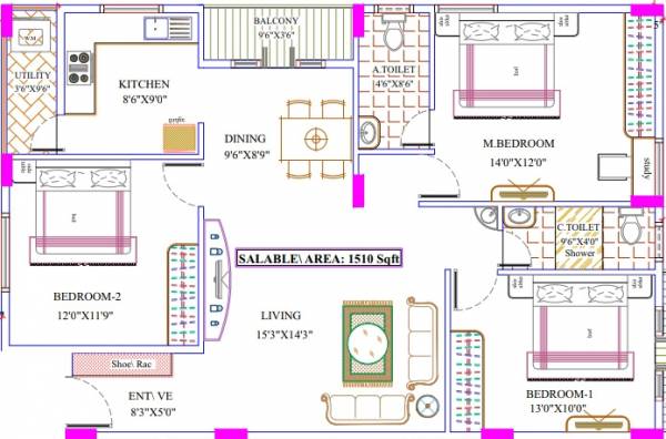 floorPlan of JN Plaza
