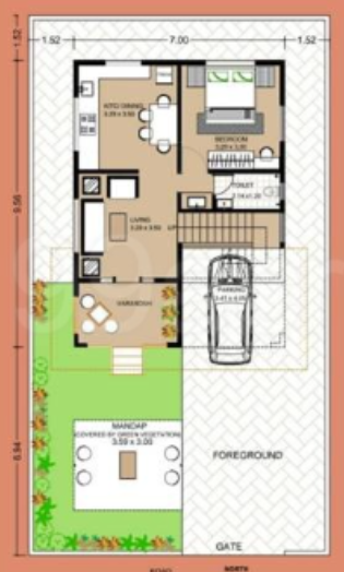  vimal-villa Floor Plan Ground Floor Plan