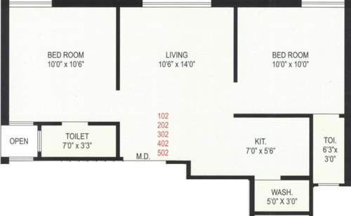 floorPlan of Vardhman The Florenza