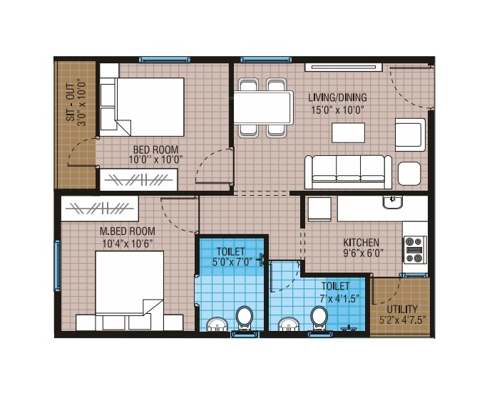 Floor Plan bloomdale residency Floor Plan Floor Plan