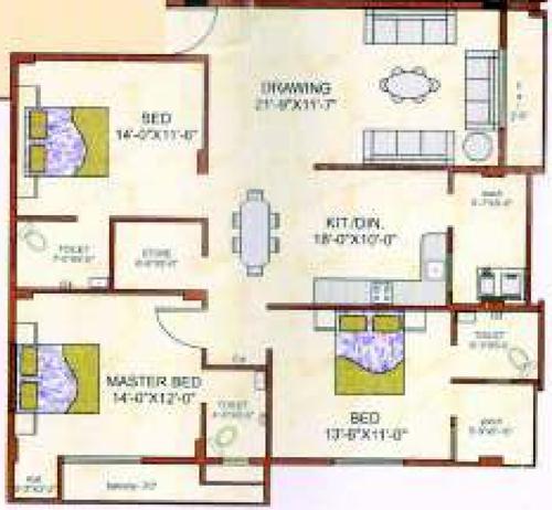 floorPlan of Radhe Park