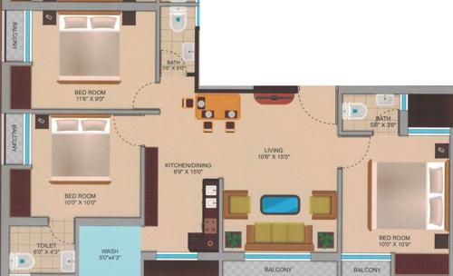 floorPlan of Shreeji Shivalay Palace