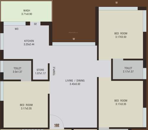 floorPlan of Om Giriraj