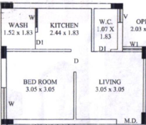 floorPlan of Saijul Jahalam Shekh Kolkata Apartment