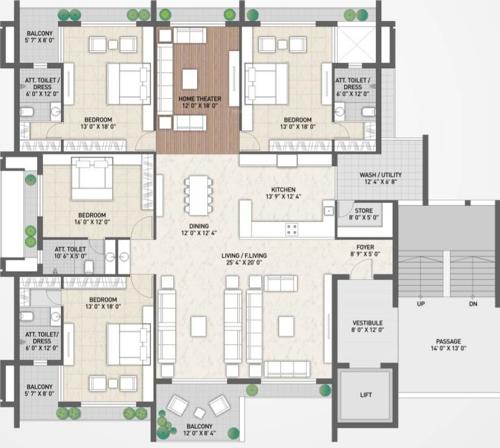 floorPlan of Aqua