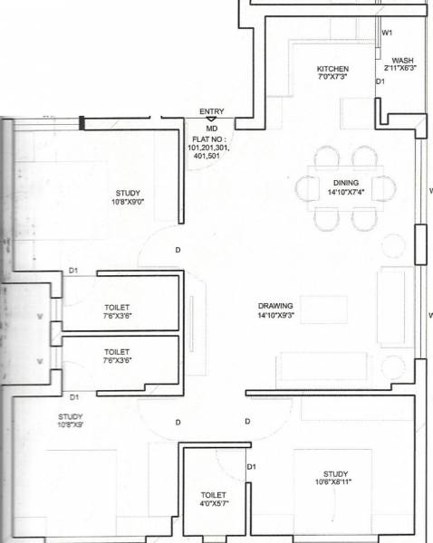 floorPlan of Chitranjan Bhagwanlal Doshi Bhoomi
