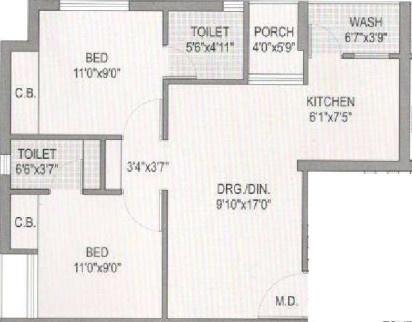 floorPlan of S R Shrimad Aangan