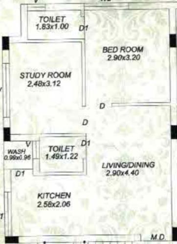 floorPlan of Sanidhya Apartment
