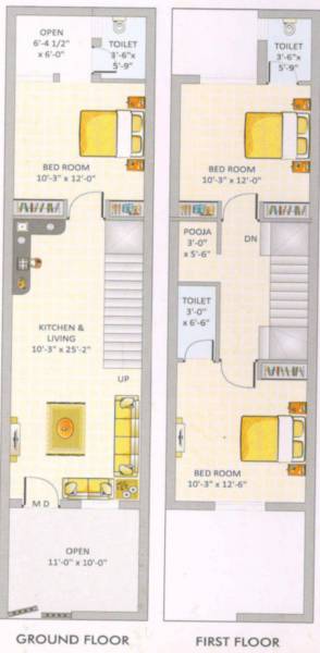 floorPlan of Shri Krishnayan Shreeji Residensy Plot No 34 TO 39 36