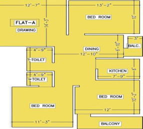 floorPlan of Nabaudyog Shantiniketan