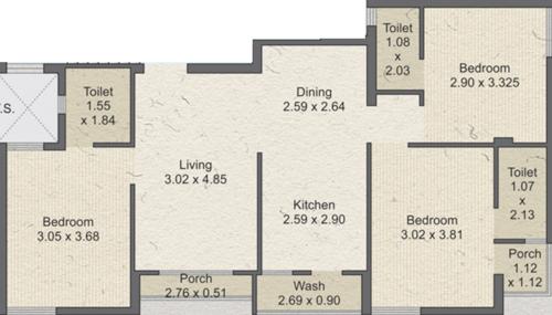 floorPlan of Alpha Kavyam