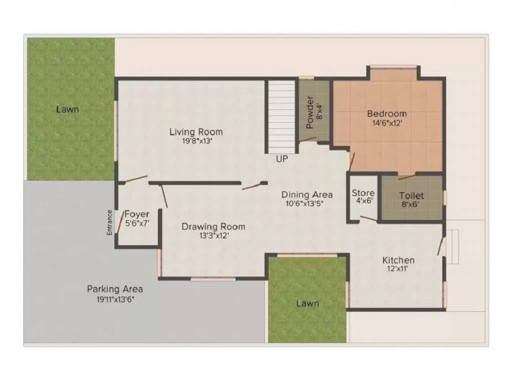  sapphire greens Floor Plan Ground Floor Plan