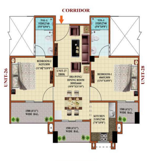 Floor Plan vinayak central park at shervani legacy phase 2 Floor Plan Floor Plan