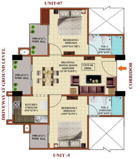 Floor Plan vinayak central park at shervani legacy phase 2 Floor Plan Floor Plan